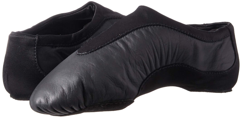 [AUSTRALIA] - Bloch Dance Girls Pulse Leather and Neoprene Split Sole Jazz Shoe 1.5 Little Kid Black 