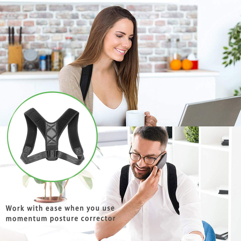 2023 Posture Corrector for Women Men, Back Brace, Comfortable Posture Trainer for Spinal Alignment and Posture Support, Adjustable Back Straightener - BeesActive Australia