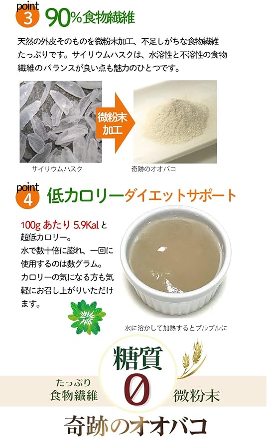 Miracle Plantain Zero Sugar Fine Powder (Psyllium Husk) Diet Support - BeesActive Australia