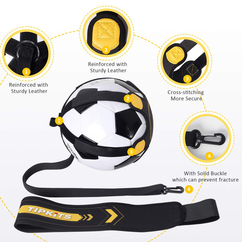 Tipkits Soccer Training Equipment for Kids Adults, Solo Soccer Trainer Belt, with Upgraded Leather Fixation - BeesActive Australia