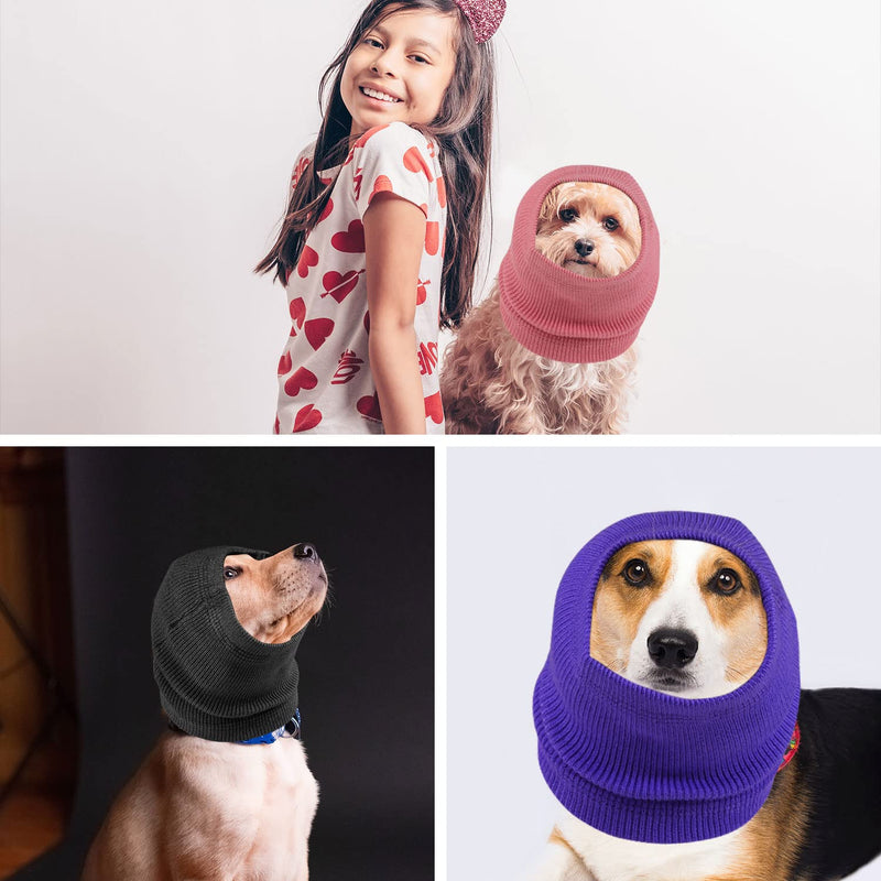 AIEX 4pcs Dog Ear Cover, Soft Cotton Material Dog Sound Proof Ear Muffs Colorful Dog Ear Protection for Keep Warm Noise Reduction Relaxation - BeesActive Australia