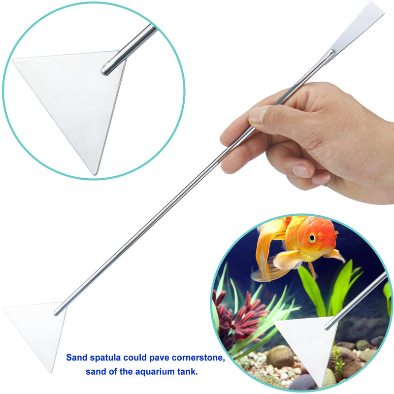 Aquarium Aquascape Tools Kit, Long 15 Inch Stainless Steel Aquatic Plants Tools, 4 in 1 Anti-Rust Aquascaping Tweezers Scissors Spatula Scrapers Tool Set for Fish Tank Cleaning Plant Trimming Shears - BeesActive Australia