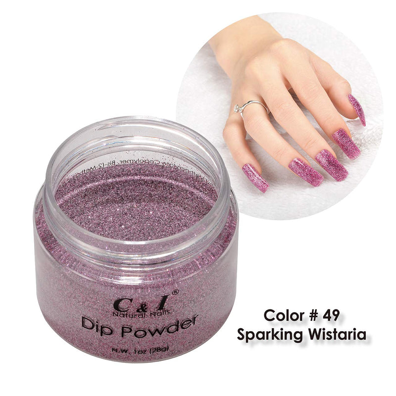 C & I Dipping Powder Color No.049 Sparking Wistaria Pearl Shine Color System - BeesActive Australia