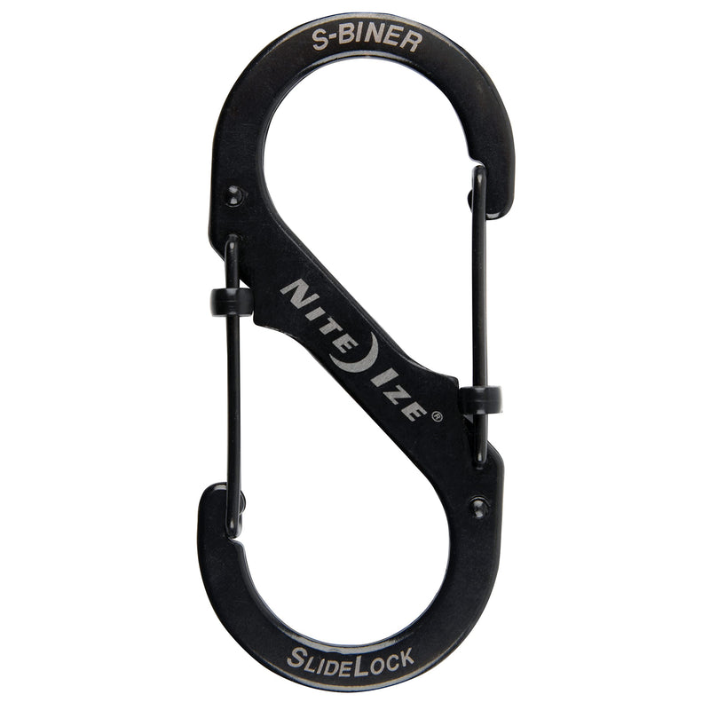 Nite Ize LSB4-11-R3 S-Biner Slide Lock Carabiner, Black, #4 - BeesActive Australia