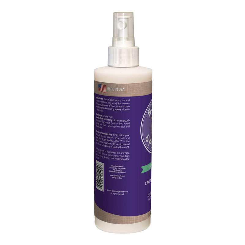 Buddy Splash Dog Deodorizer & Dog Conditioner, Easy Spray-On Formula for Grooming Lavender & Mint 16 Fl Oz - BeesActive Australia