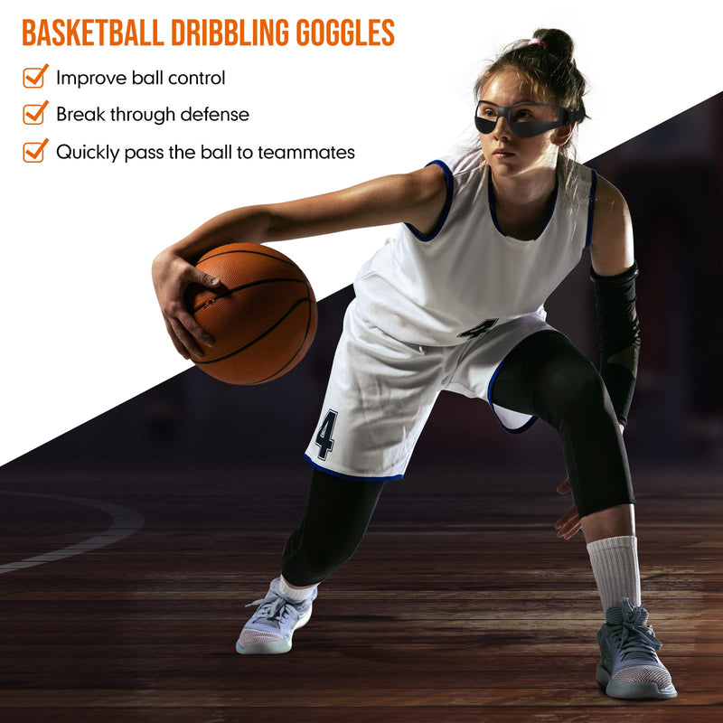 12 Pack Basketball Dribbling Goggles Basketball Training Glasses Aid for Team Training Aid Sports Equipment Safety Specs for Adult Teenagers Youth, 8.5 x 2 Inch - BeesActive Australia