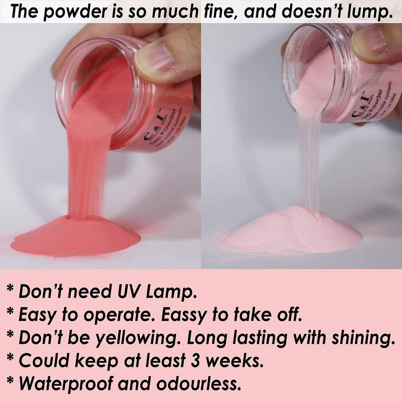 C & I Dip Powder, Acrylic Nails Coloring System, 28 g, 1 oz (Color # 64) Color # 64 - BeesActive Australia