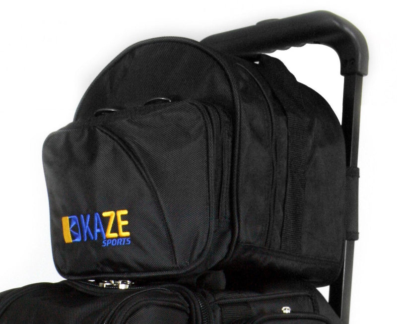 KAZE SPORTS 1 Ball Spare Kit Color Match Single Tote Bowling Add On Bag Black - BeesActive Australia