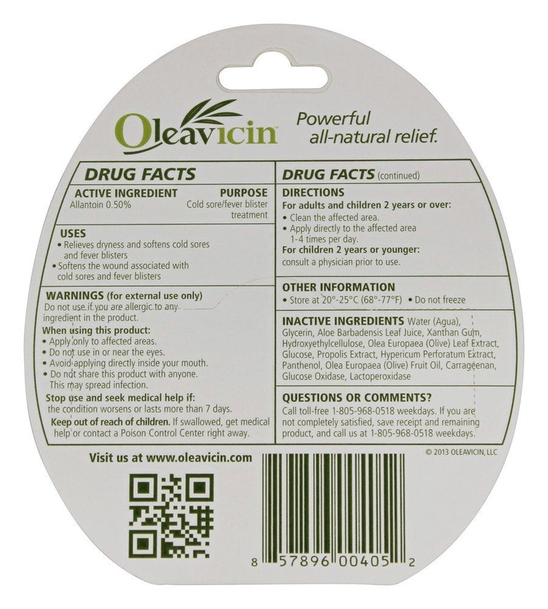 Oleavicin Gel Soothing, 0.12 oz - BeesActive Australia