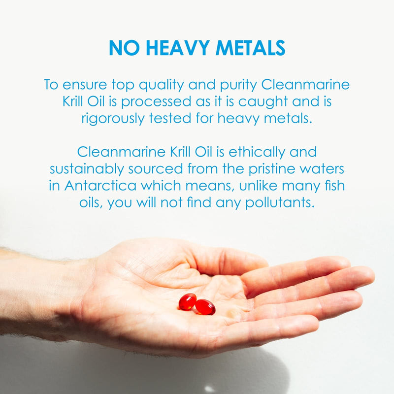 Cleanmarine Krill Oil � Packed with EPA & DHA � Omega 3 with Added Astaxanthin and Choline � Vitamin D � Heart, Eye & Brain Health � Joint & Immune Support - 60 Capsules 60 Count (Pack of 1) - BeesActive Australia