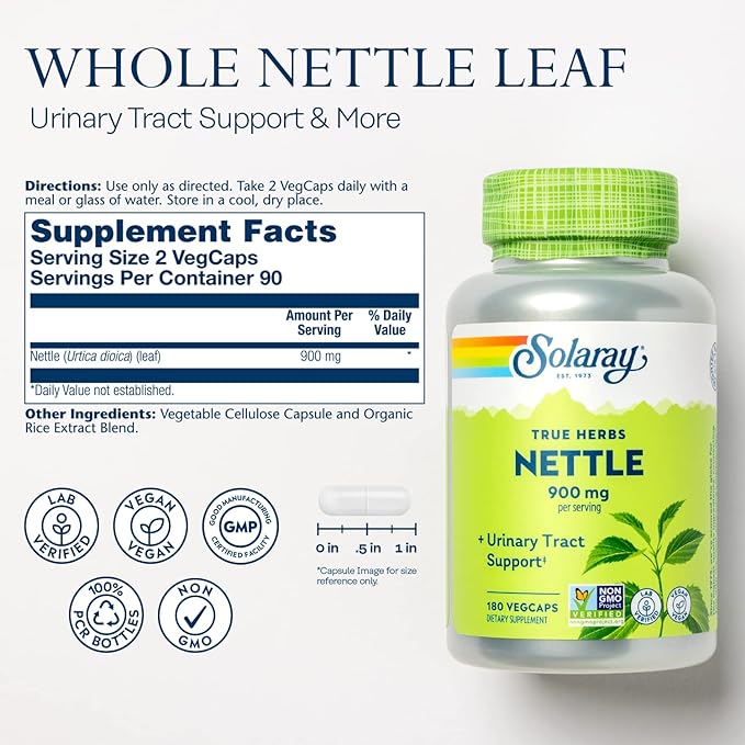 Nettle leaves 450mg 180 tablets - BeesActive Australia