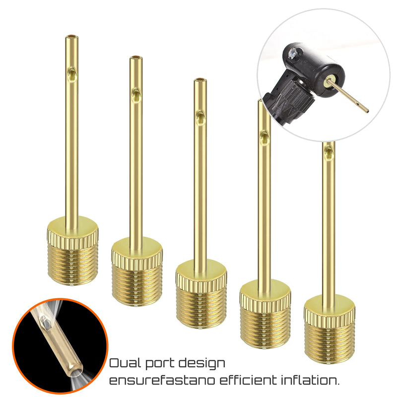 PremierAdapter Inflating Glod Pump Needle (Pack of 5) Adapter Needle Ball Football Rugby Volleyball Netball Valve Adapter, Smooth Edges Won't Hurt Our Balls [TY65] - BeesActive Australia