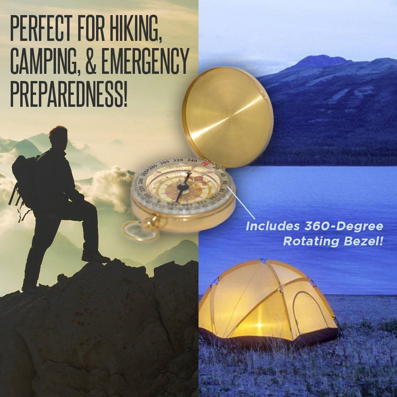 PPbean Classic Pocket Style Camping Compass - BeesActive Australia