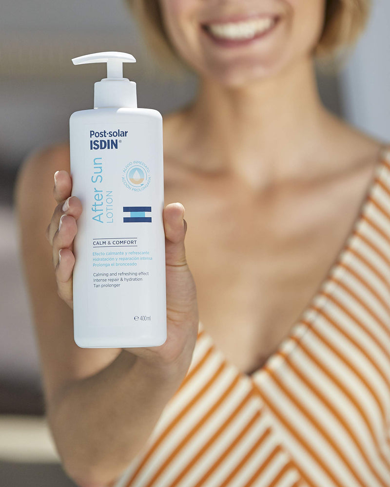 ISDIN Post-solar After Sun Lotion 400ml | Calming and cooling effect | Intense hydration and repair - BeesActive Australia