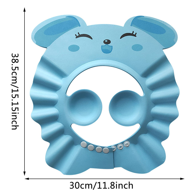 3Pcs Baby Bath Shower Cap, Baby Kids Adjustable Shampoo Bath Bathing Shower Cap Hat Wash Hair Shield for Toddler, Baby,Children - BeesActive Australia