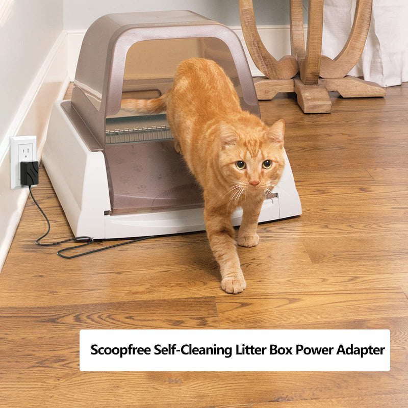 VHBW for Petsafe ScoopFree Litter Box Power Cord 10Ft PetSafe Automatic Self-Cleaning RFA-516 PAL00-14243, PAL00-15342, PAL00-14242 Power Adapter - BeesActive Australia