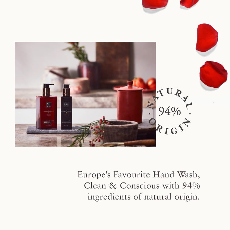 RITUALS Hand Wash from The Ritual of Ayurveda, 300 ml - With Indian Rose & Sweet Almond Oil - Soothing & Nourishing Properties 300 ml (Pack of 1) - BeesActive Australia