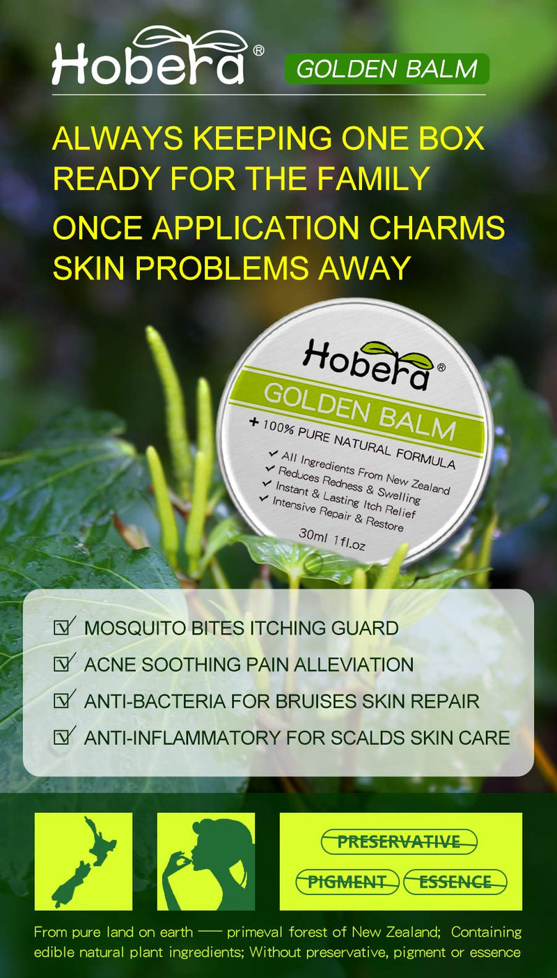 Hobera Multi-Purpose Golden Balm for soothing skin - BeesActive Australia