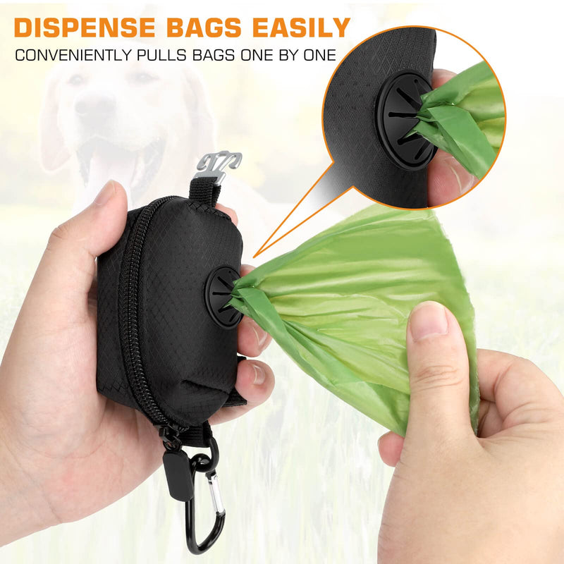MalsiPree Dog Poop Bag Dispenser with Used Waste Bag Holder Carrier - Improved Elastic Strap & Metal Buckle Greatly fits Any Dog Leash 1 Pack - BeesActive Australia