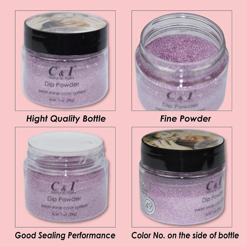 C & I Dip Powder, Color No # 75 Green Apple, Nail Gel Effect Powder, Blue Color System, 1 oz 28 g - BeesActive Australia