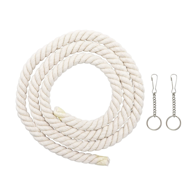 78.7 Inches Birds Cotton Climbing Rope Toy, Lengthen and Bold Bird Ladder Bridge, Bird Swing Rope Toys, Pet Bird Cage Accessories, Bird Rope Toy for Parakeets Cockatiels Macaw, African Grey Parrot - BeesActive Australia