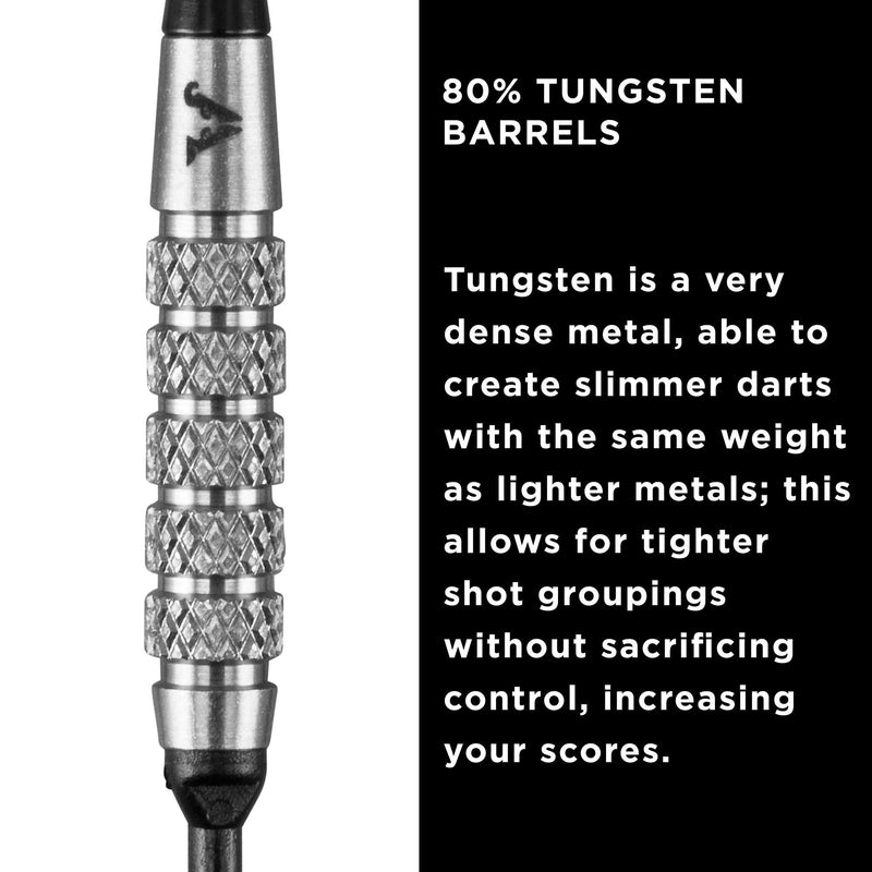 Viper Bully 80% Tungsten Soft Tip Darts with Storage/Travel Case, 18 Grams Coarse Knurling - BeesActive Australia