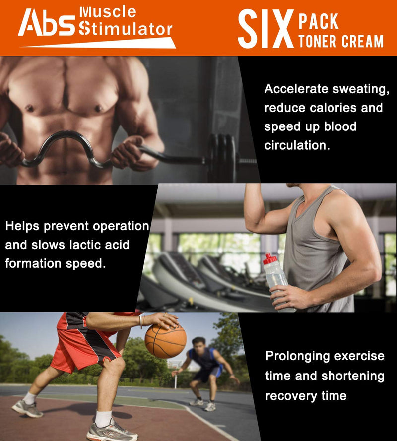 Men's Abdominal Cream Anti Cellulite Cream Fat Burning Body Firming Powerful Abdominal Stronger Muscle Cream Abs Muscle Stimulator Remove Fat Cells 1 - BeesActive Australia