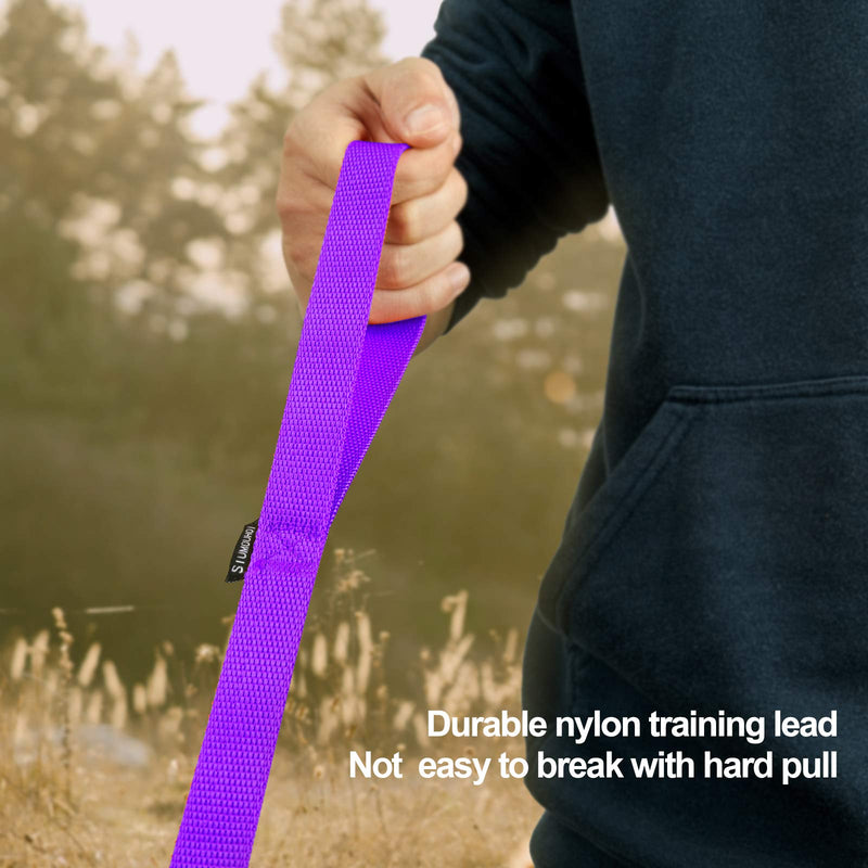 Siumouhoi Dog/Puppy Obedience Recall Training Agility Lead-15 ft 20 ft 30 ft 40 ft 50 ft Long Leash -for Training Leash, Play, Safety, Camping,or Backyard 20 Feet Purple - BeesActive Australia