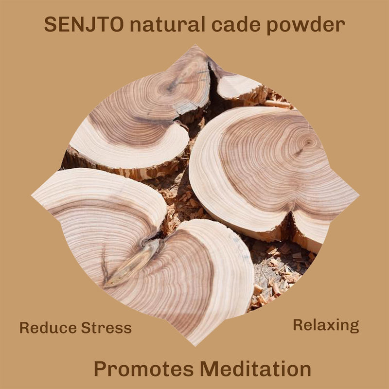 SENTJO Premium 100% Natural Handmade Cade Incense Powder, Sustainably Harvested, Made in France 3.2oz, Wood Powder Smudging, Aromatherapy, Organic Incense, (Natural Cade) Natural Cade - BeesActive Australia