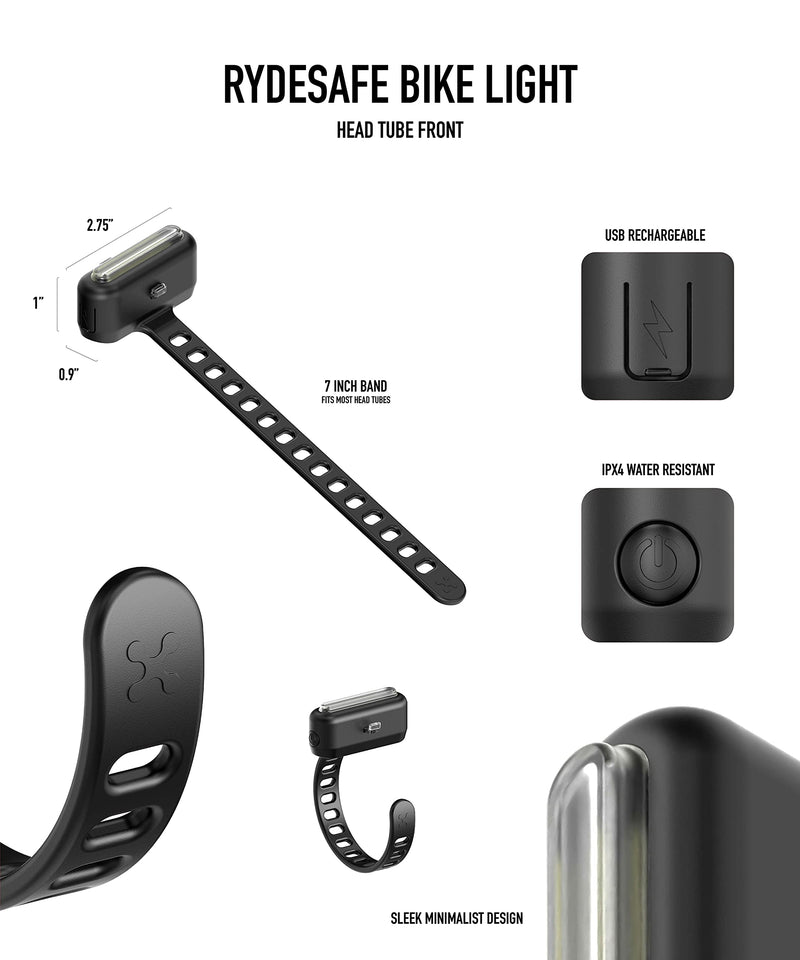 RydeSafe Bike Light Black - BeesActive Australia