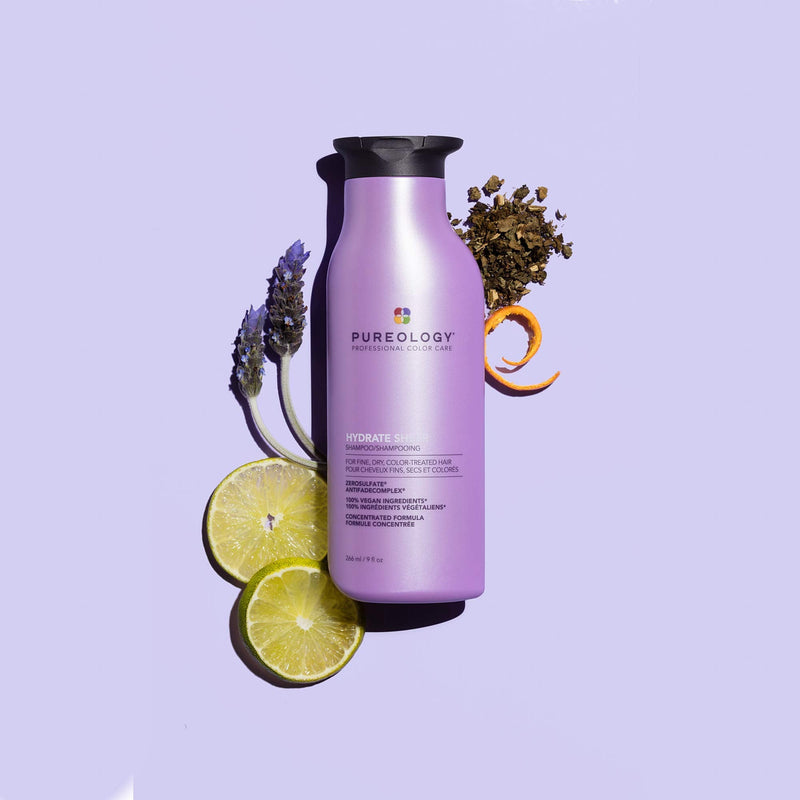 Pureology | Hydrate Sheer | Moisturising Shampoo | For Fine, Colour Treated Hair | Vegan Shampoo + Conditioner 266ml - BeesActive Australia