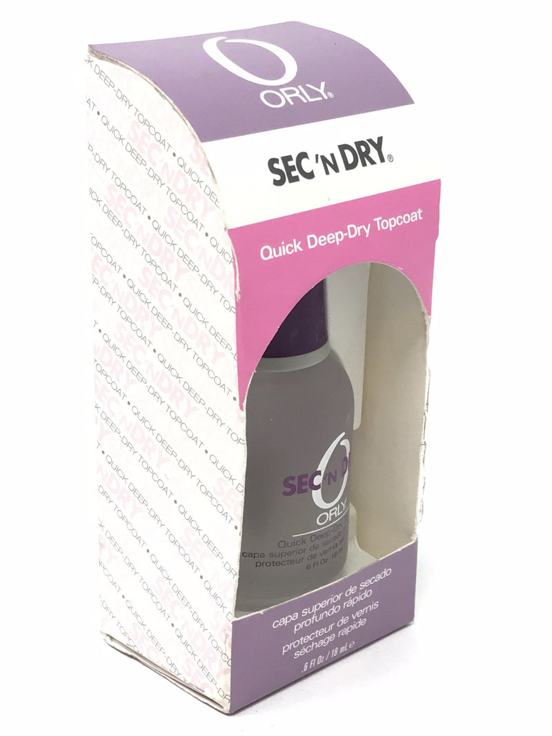 Orly Sec'n Dry Quick Deep-Dry Topcoat .6 fl oz (18 ml) - BeesActive Australia