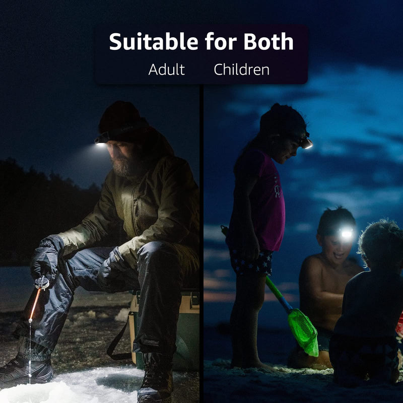 LED Headlamp Flashlights, Super Bright 1500Lux Head Lamp with 6 Lighting Modes, IPX4 Water Resistance, Perfect for Adults and Kids, Batteries Not Included - BeesActive Australia