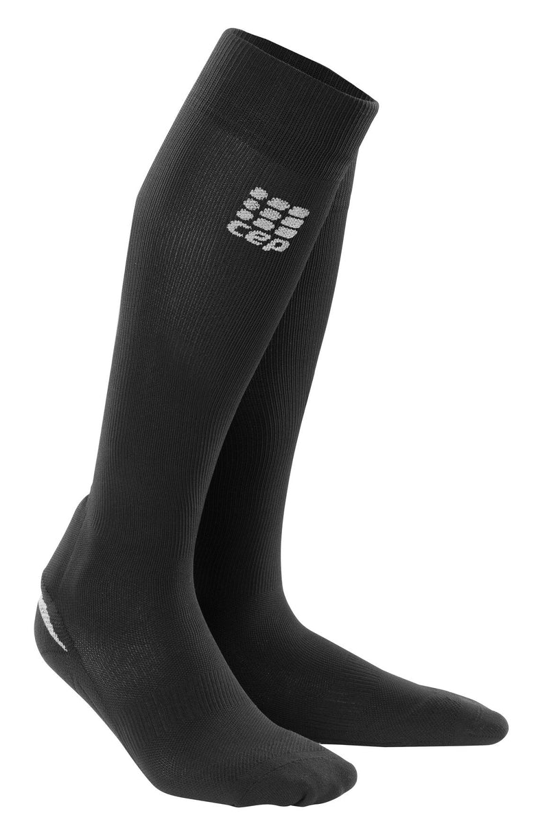 CEP Mens Mid Cut Running Socks 4.0 | Performance Crew Cut Compression Sock Black/Green 5 - BeesActive Australia