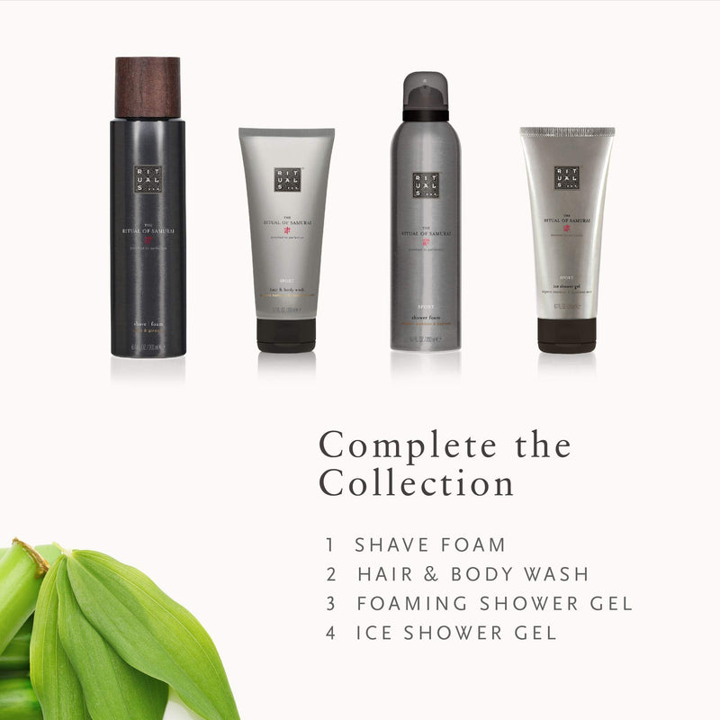 RITUALS Foaming Shower Gel from The Ritual of Samurai, 200 ml - With Bamboo, Japanese Mint & Sandalwood - Refreshing & Invigorating Properties - BeesActive Australia