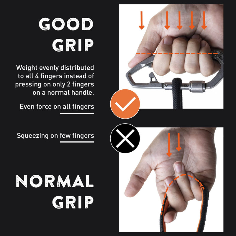 GPCA X Carabiner Multi-Tool EDC Keychain - Works with Dog Leash Kickstarter (Steel) - BeesActive Australia