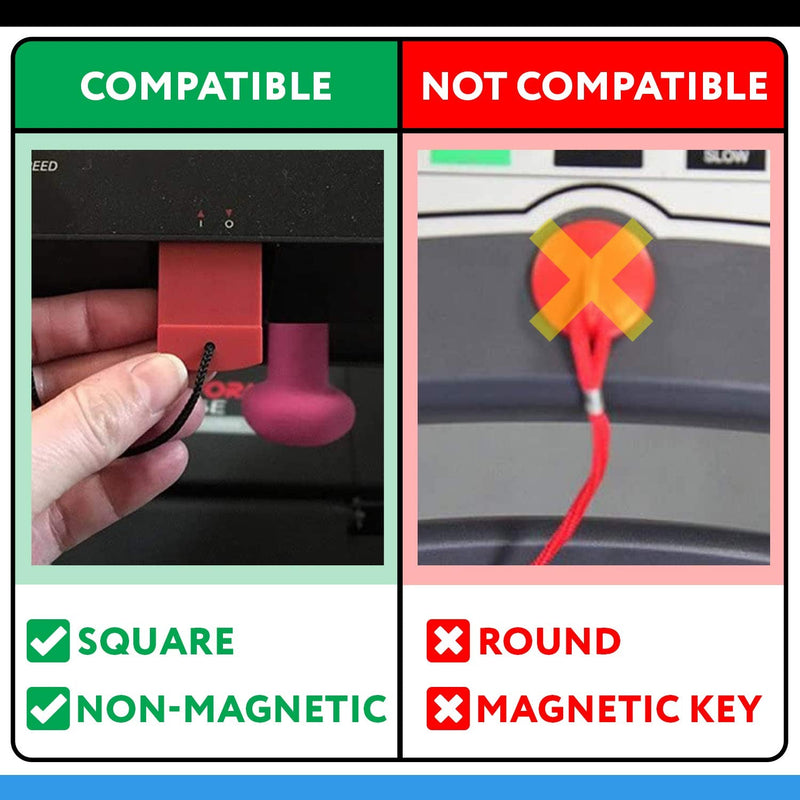 Impresa Replacement Treadmill Safety Key for Weslo, Proform/Pro-Form, Nordictrack, Lifestyler, Horizon, Healthrider, iFit and More Requiring Square, Non – Magnetic Key- Comparable to 119038 and 119039 - BeesActive Australia