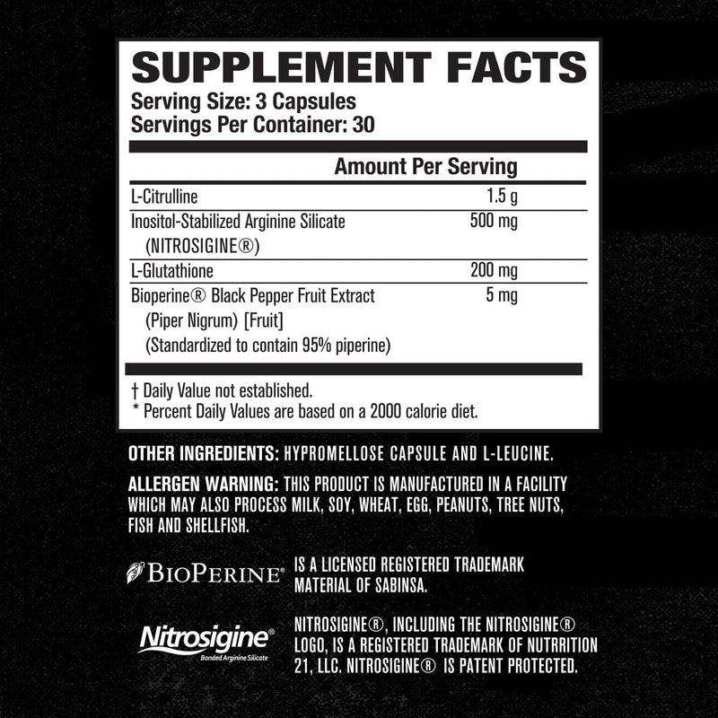 N.O. XT Nitric Oxide Supplement with Nitrosigine L Arginine & L Citrulline for Muscle Growth, Pumps, Vascularity, & Energy - Extra Strength Pre Workout N.O. Booster & Muscle Builder - 90 Veggie Pills 90 Count (Pack of 1) - BeesActive Australia