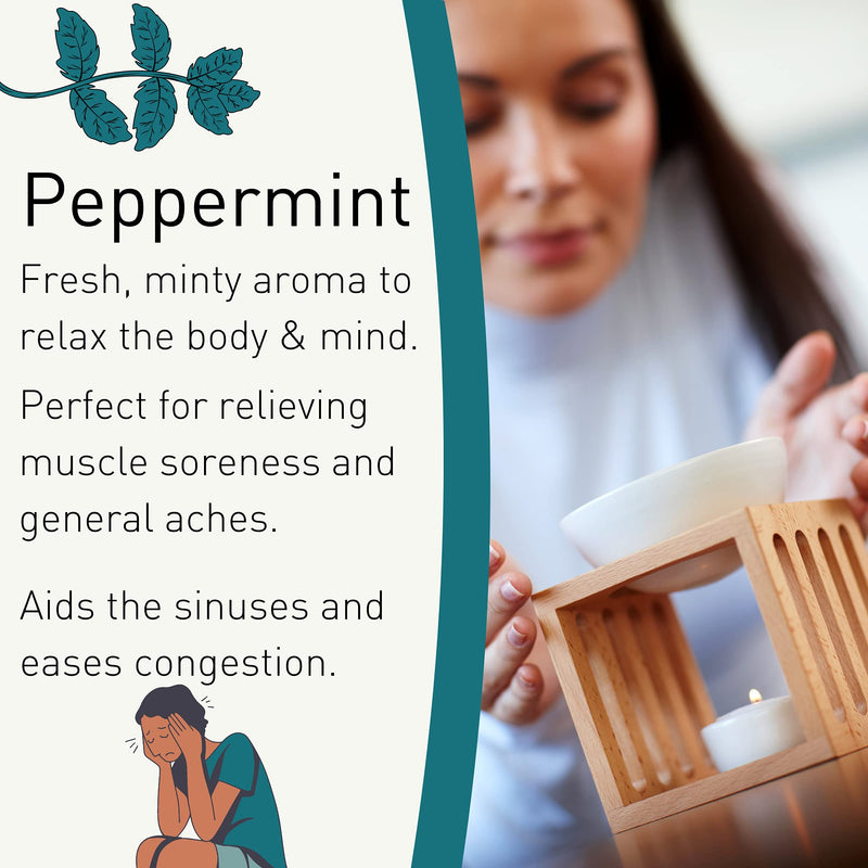 SENSOLI Peppermint Essential Oil 10ml - Pure and Natural Essential Oil for Aromatherapy and Diffusers 10 ml (Pack of 1) - BeesActive Australia