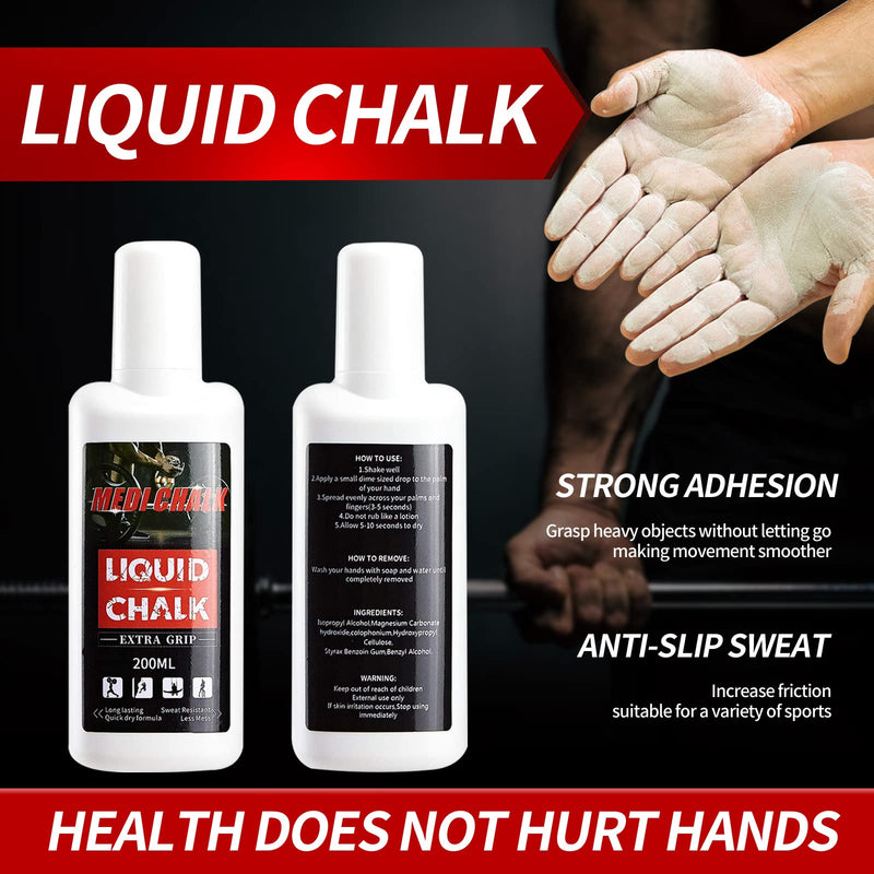 Togear Liquid Chalk MEDICHALK, Sports Chalk, Hand Grip Chalk,Weightlifting Chalk,Gym Chalk,Work Out Chalk for Cross Training, Powerlifting,Pole Dance 50ML - BeesActive Australia