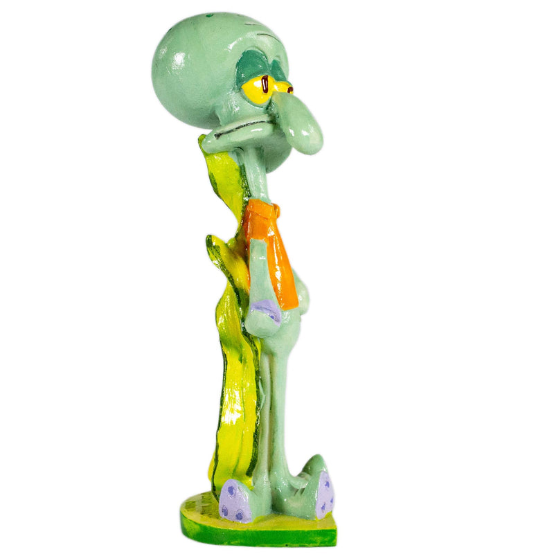 Penn-Plax Squidward Aquarium Resin Décor Ornament - Bring a Little Bikini Bottom and Spongebob to Your Tank - Stands 6.75" high - BeesActive Australia