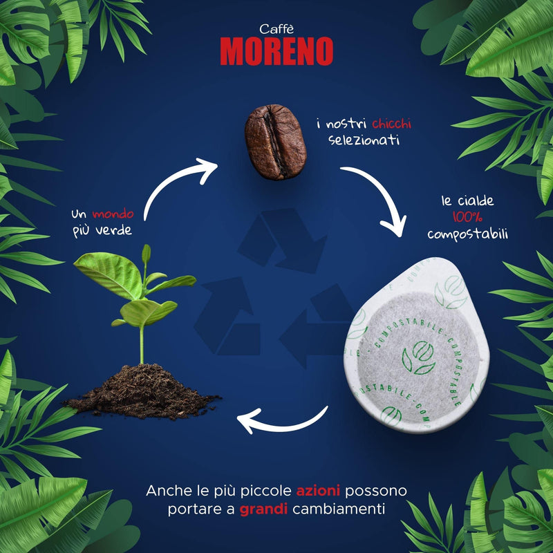 TOP Espresso 50 ESE PODS, CAFFE MORENO USA, Premium Roast, Made in Italy 🇮🇹 Il Vero Espresso Napoletano. - BeesActive Australia