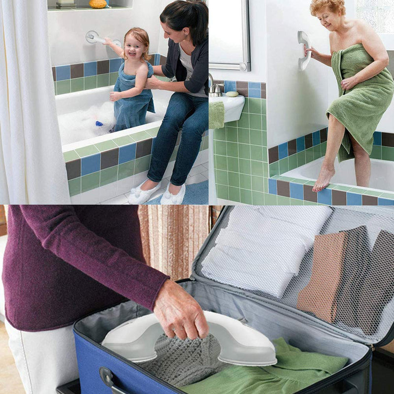 Newthinking Suction Bathroom Grab Rails, Hand Rail for Disabled, Portable Mobility Aids Safety Handle with Suction Cup Fitting, No Fixings Needed for Bathroom, Children and Disability Aids (1 Pack) 1 Pack - BeesActive Australia