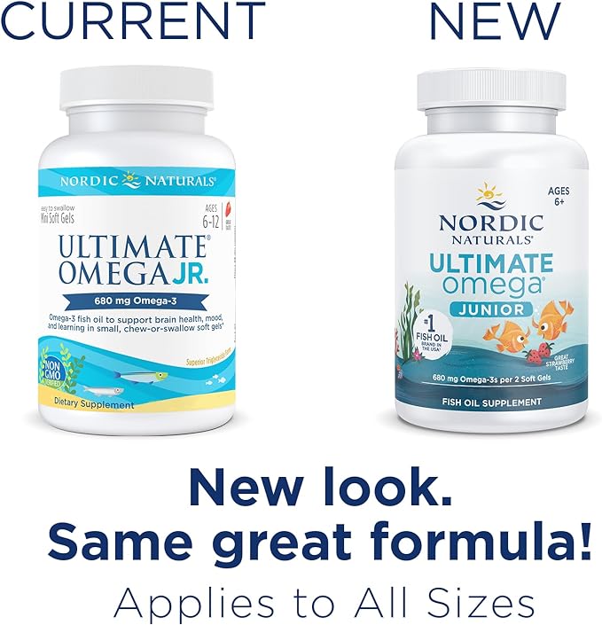Nordic Naturals Ultimate Omega Junior 90 Soft Gel - BeesActive Australia