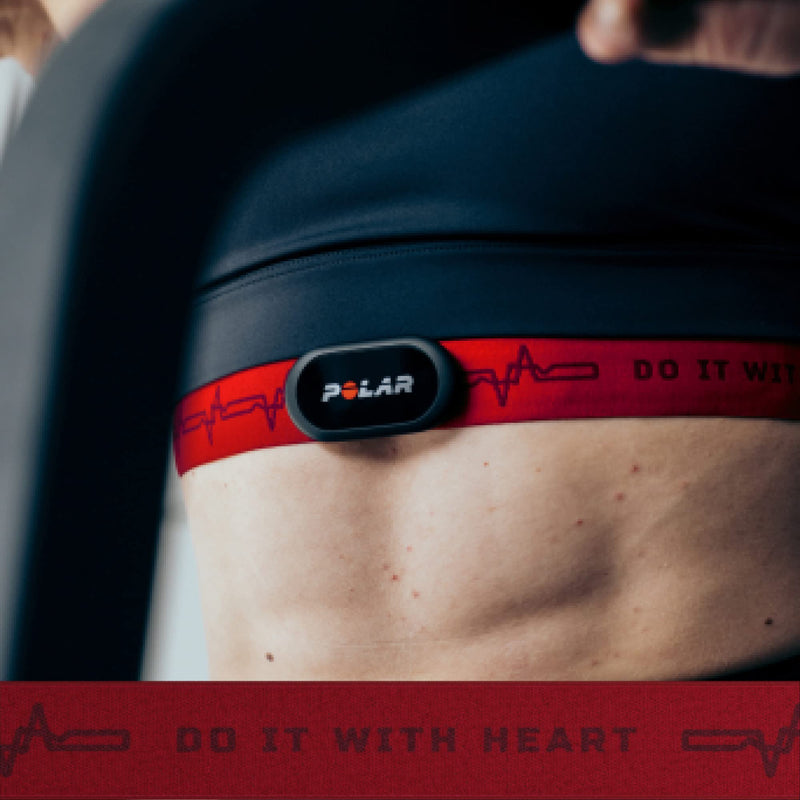 Polar Pro Chest Strap - Heart Rate Monitor Belt Text Red - BeesActive Australia