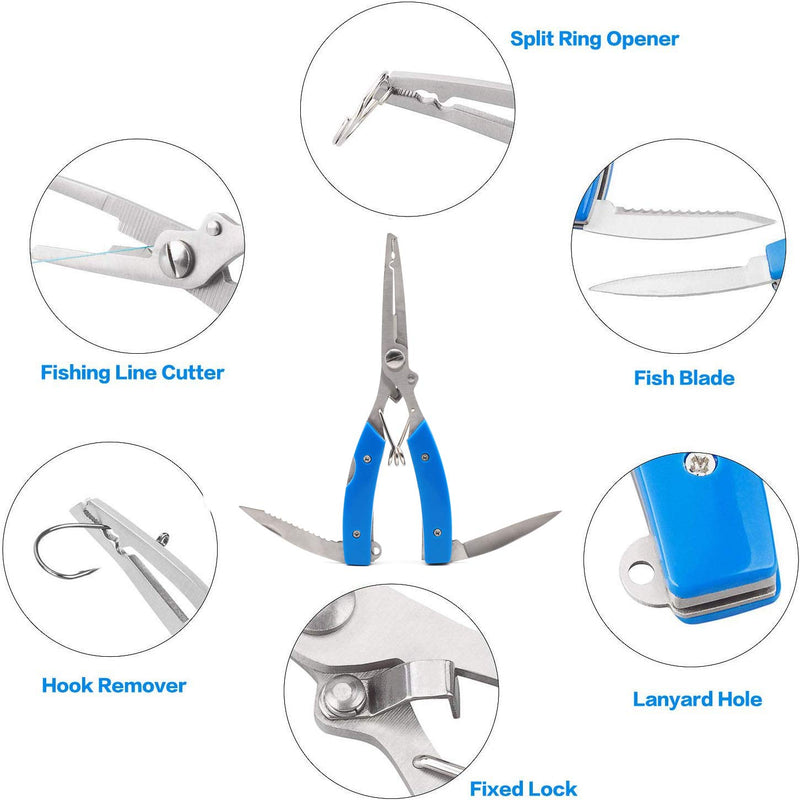 [AUSTRALIA] - XBLACK Fishing Tool Kit Fishing Pliers Fish Gripper Fishing Scale Fish Grip Tools Set Saltwater Resistant Fishing Gear simple set 