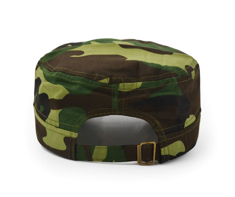 UltraKey Flat Top Baseball Cap, Men Women Cotton Baseball Twill Army Millitary Hat Cap Green - BeesActive Australia