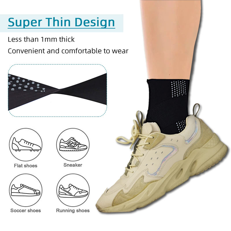 Seektop Ankle Support Brace for Women & Men,Ankle Compression Sleeve with Adjustable Strap,Breathable Ankle Wrap for Sprain, Achilles Tendonitis, Plantar Fasciitis,Pain Foot Medium - BeesActive Australia