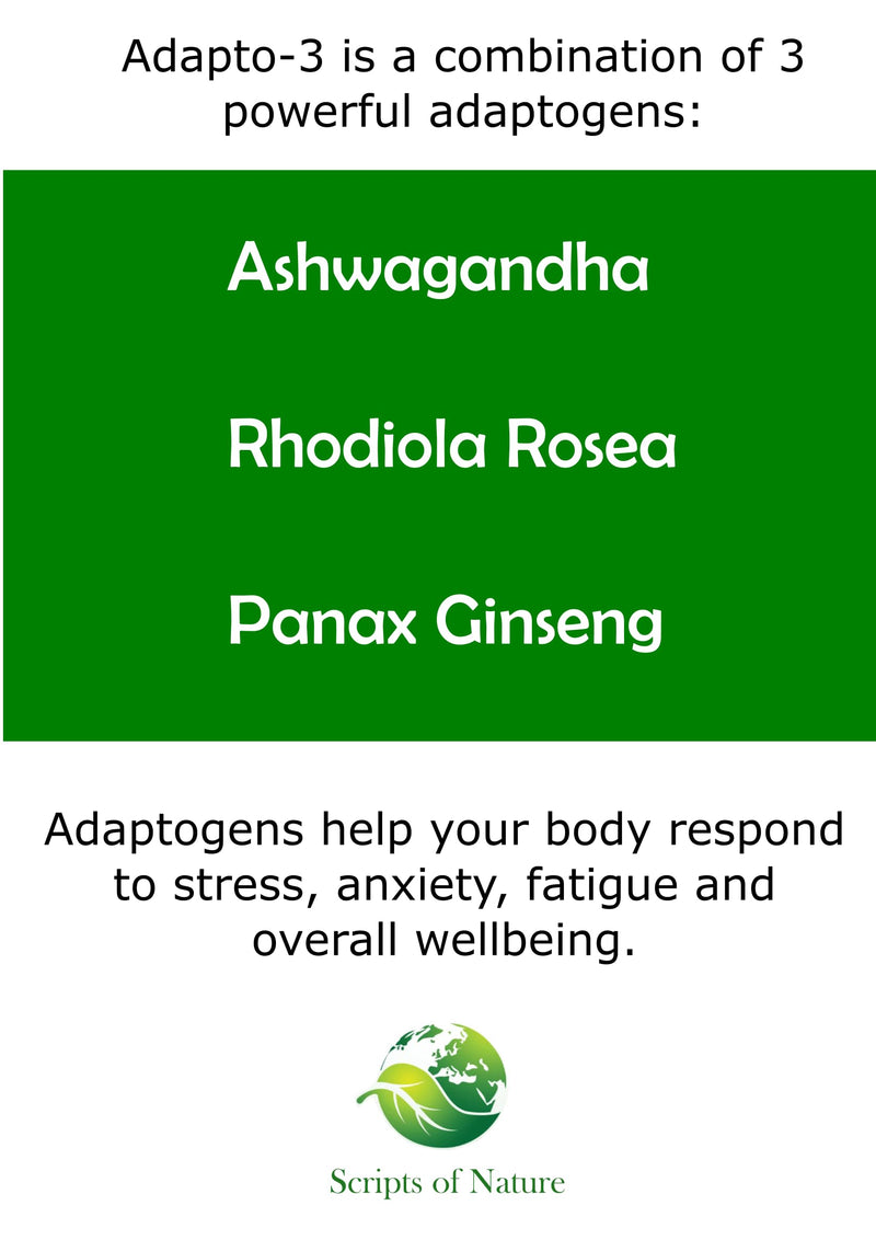 Powerful for Anxiety and Low Mood 3 x Adaptogen: Ashwagandha, Rhodiola Rosea & Panax Ginseng - BeesActive Australia