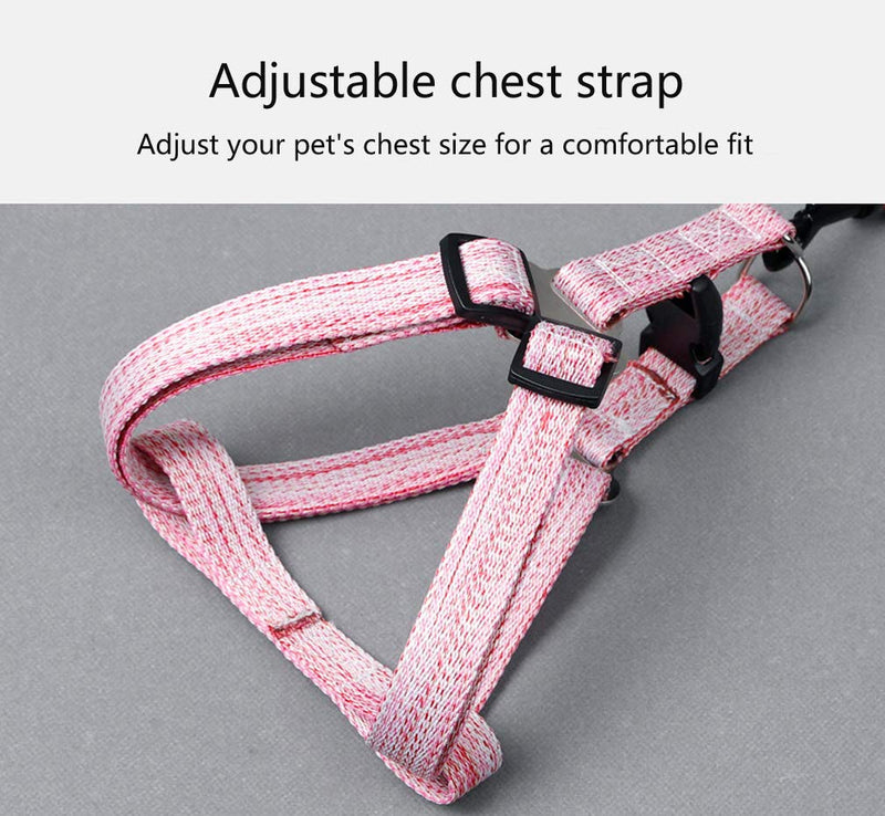 Adjustable Dog Harness Pet Rope Leash Durable Nylon Leash with Soft Padded Training Vest Safe Pull Pet Walking Harness Blue XS:Chest 11.8-17.7" - BeesActive Australia